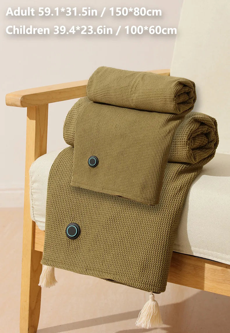 🔥 PureAero Verwarmde Sjaal & Draagbare Elektrische Deken – Luxe Warmte Altijd Binnen Handbereik