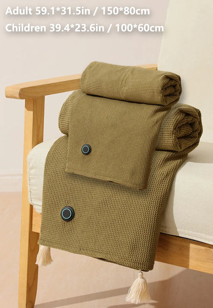 🔥 PureAero Verwarmde Sjaal & Draagbare Elektrische Deken – Luxe Warmte Altijd Binnen Handbereik