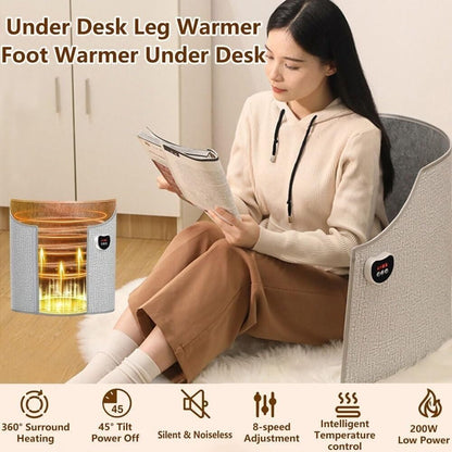 🔥 PureAero LegHeater™ – Elektrische Voet- en Beenwarmer voor Onder het Bureau