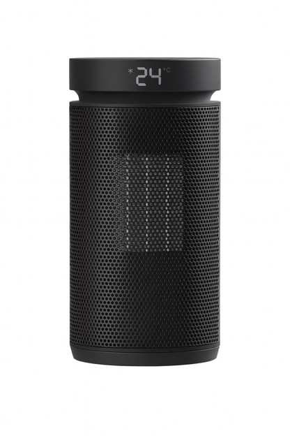 PureAero Smart Heater 2000W – compacte elektrische bijverwarming met thermostaat & afstandsbediening