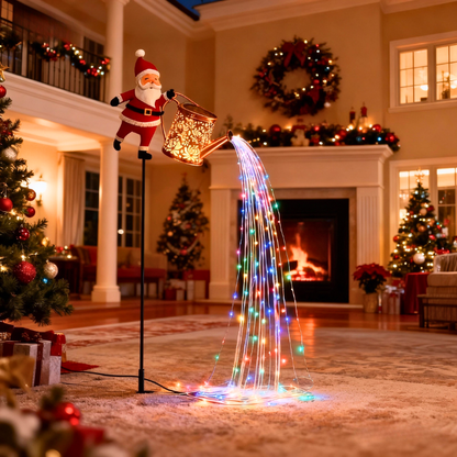 🎅 PureAero™ Zonne-energie Kerstman Tuinverlichting – Staande Buitenlamp op Zonne-energie