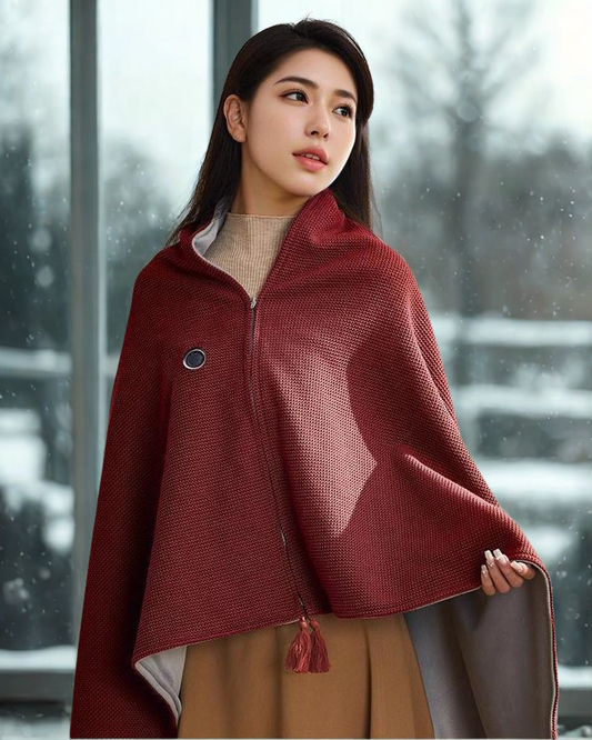 🔥 PureAero Verwarmde Sjaal & Draagbare Elektrische Deken – Luxe Warmte Altijd Binnen Handbereik