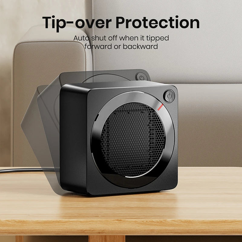 🔥 PureAero HeatCube™ – Compacte Mini Keramische Bureauverwarmer (500W)