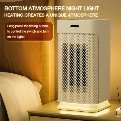 🔥 PureAero HeatFlow™ – Slimme Keramische Verwarming met Afstandsbediening & Nachtlicht (1200W)