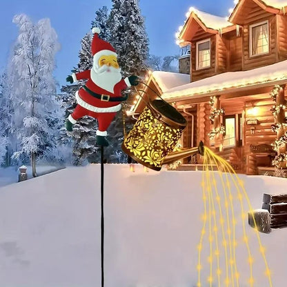 🎅 PureAero™ Zonne-energie Kerstman Tuinverlichting – Staande Buitenlamp op Zonne-energie