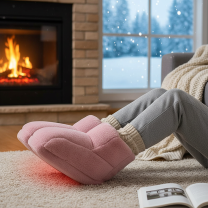 🔥 PureAero WarmFeet™ USB Voetverwarmer – Zachte, Wasbare & Energiezuinige Comfortsloffen