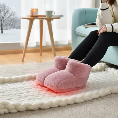 🔥 PureAero WarmFeet™ USB Voetverwarmer – Zachte, Wasbare & Energiezuinige Comfortsloffen