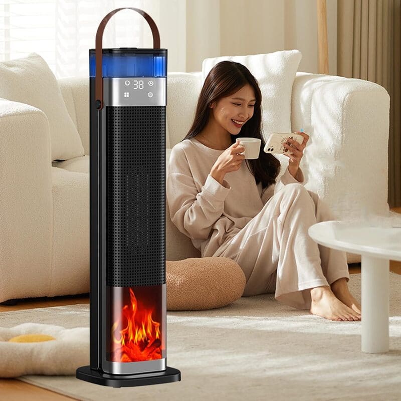 🔥 PureAero HeatMist™ – 2-in-1 Keramische Verwarmer & Luchtbevochtiger