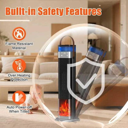 🔥 PureAero HeatMist™ – 2-in-1 Keramische Verwarmer & Luchtbevochtiger