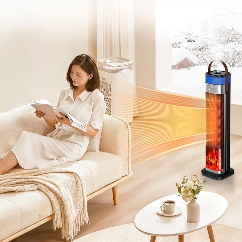 🔥 PureAero HeatMist™ – 2-in-1 Keramische Verwarmer & Luchtbevochtiger