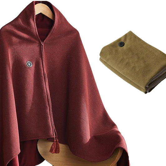 🔥 PureAero Verwarmde Sjaal & Draagbare Elektrische Deken – Luxe Warmte Altijd Binnen Handbereik